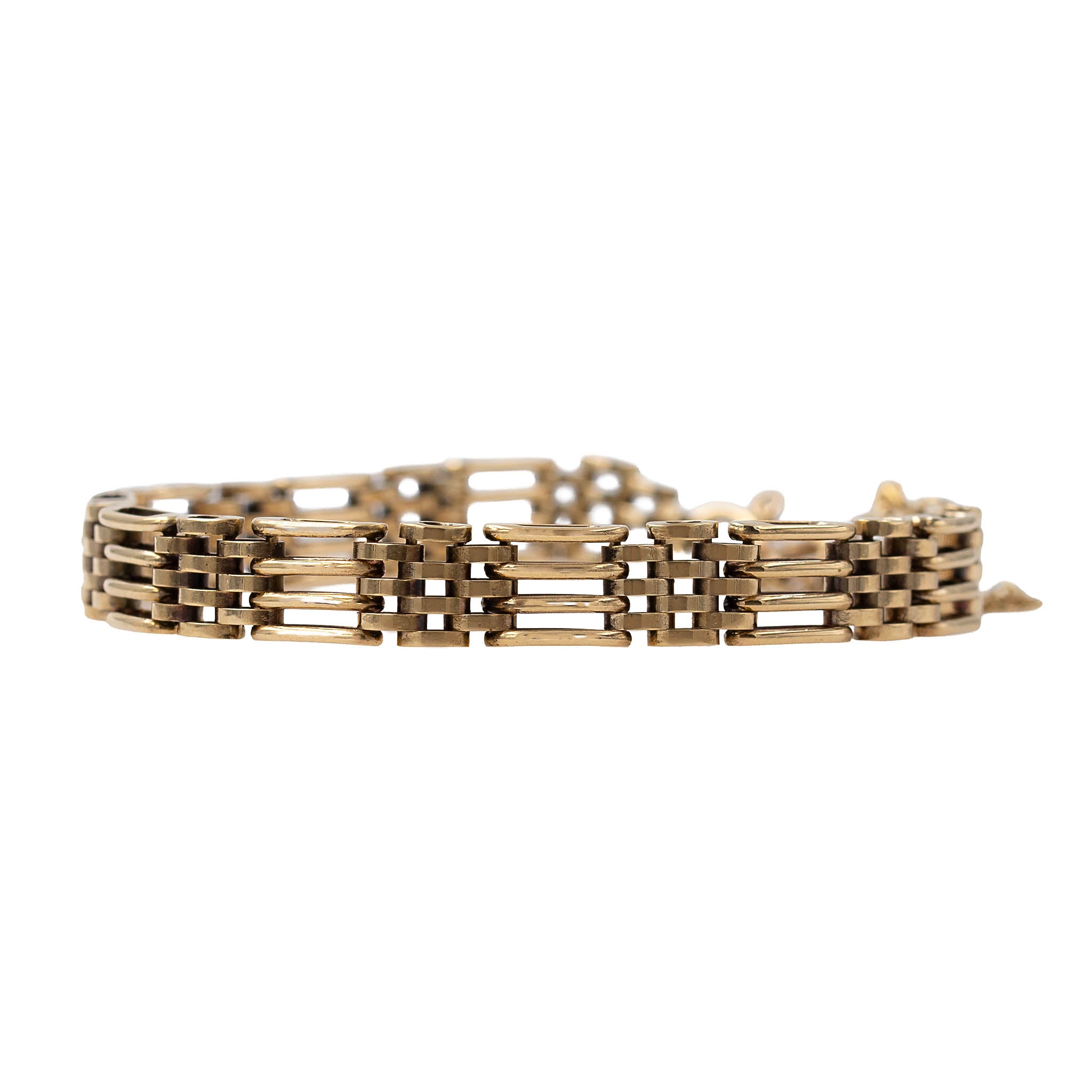 Yellow Gold English Gate Bracelet