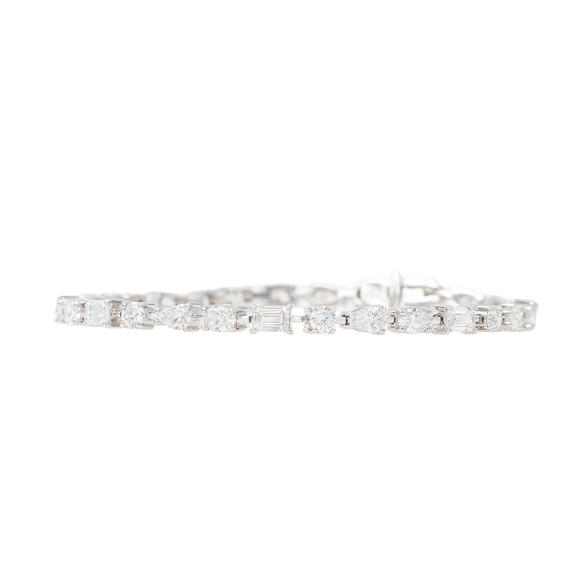 Fancy Shape Lab Grown Diamond Bracelet