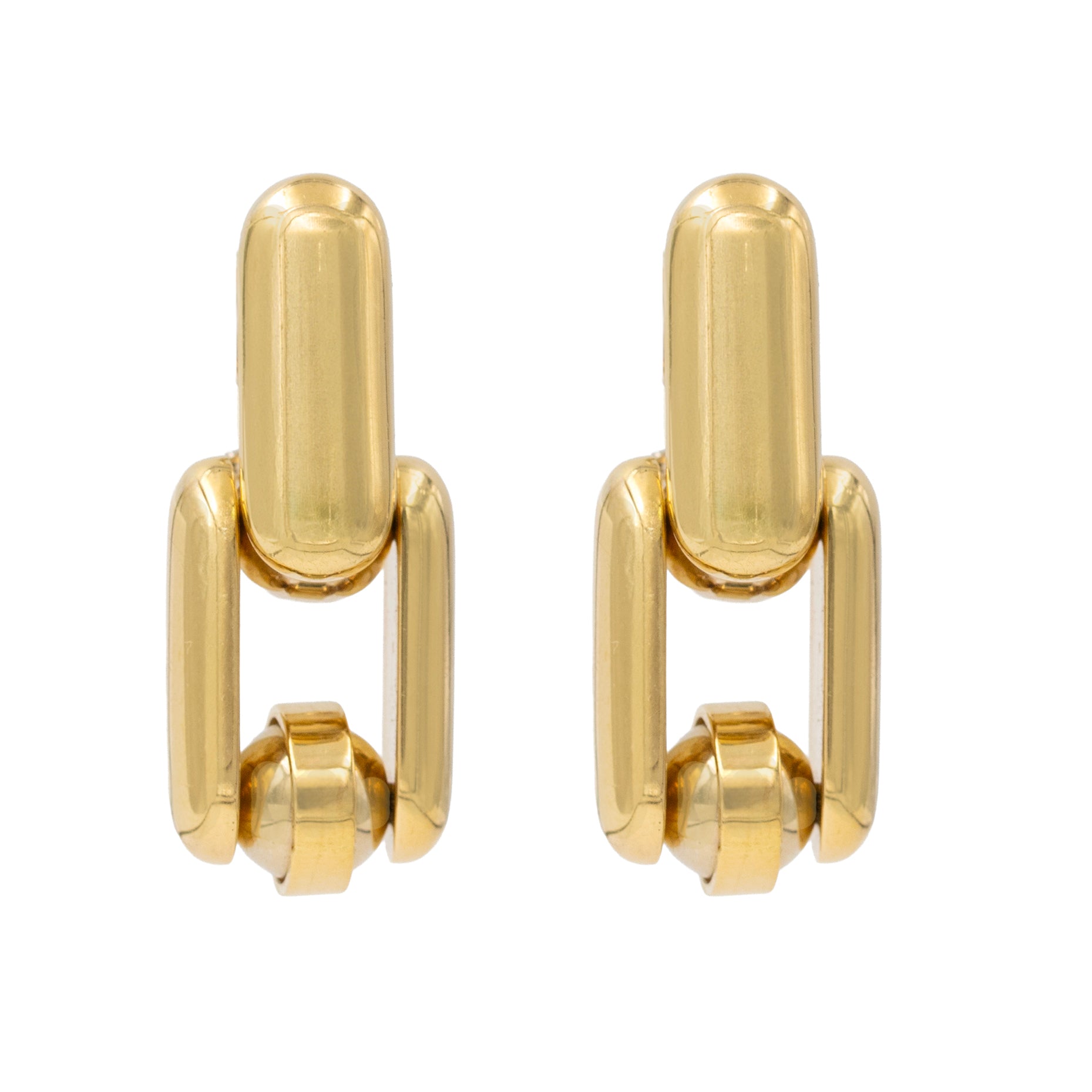 Hardware Style Drop Earrings