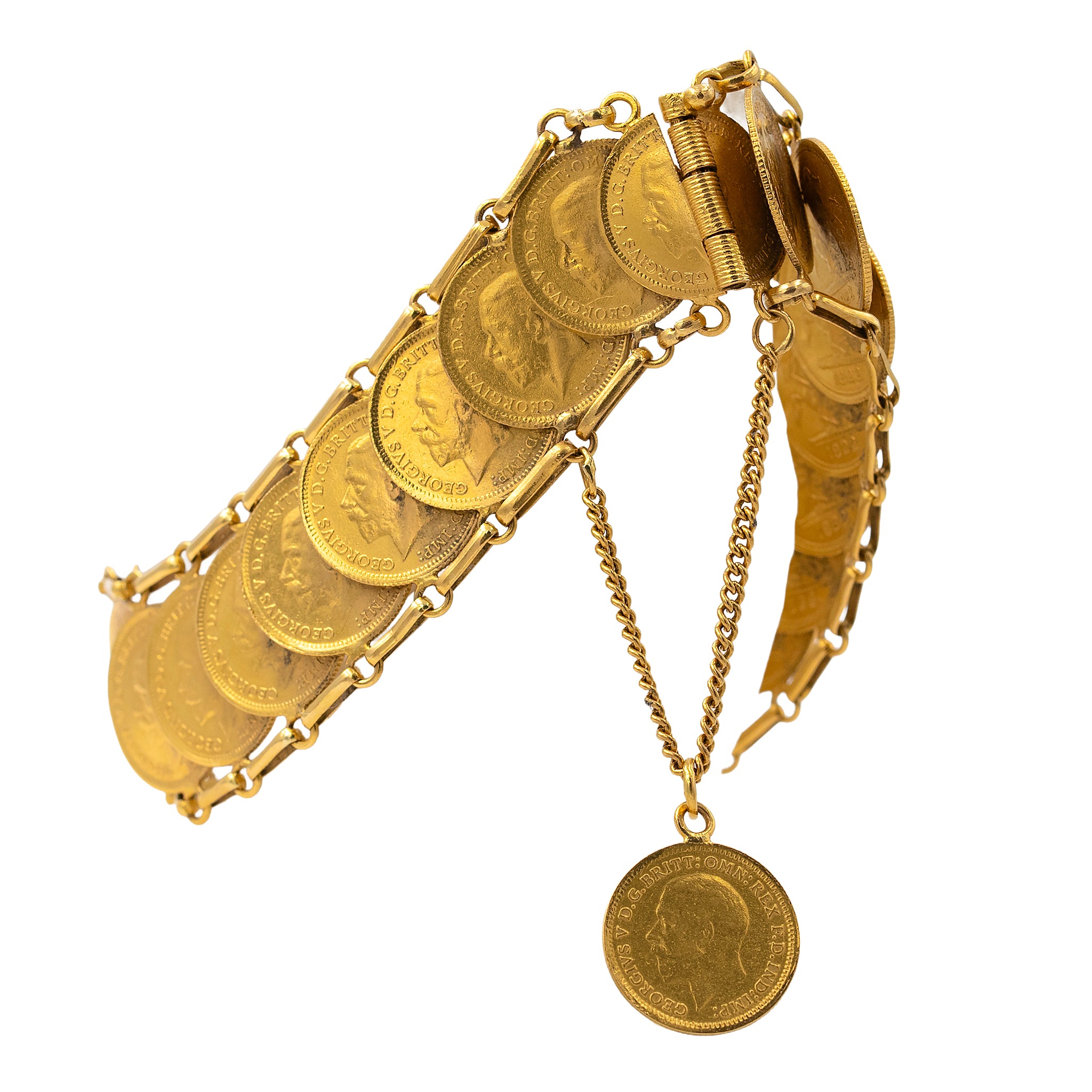 Estate Coin Bracelet