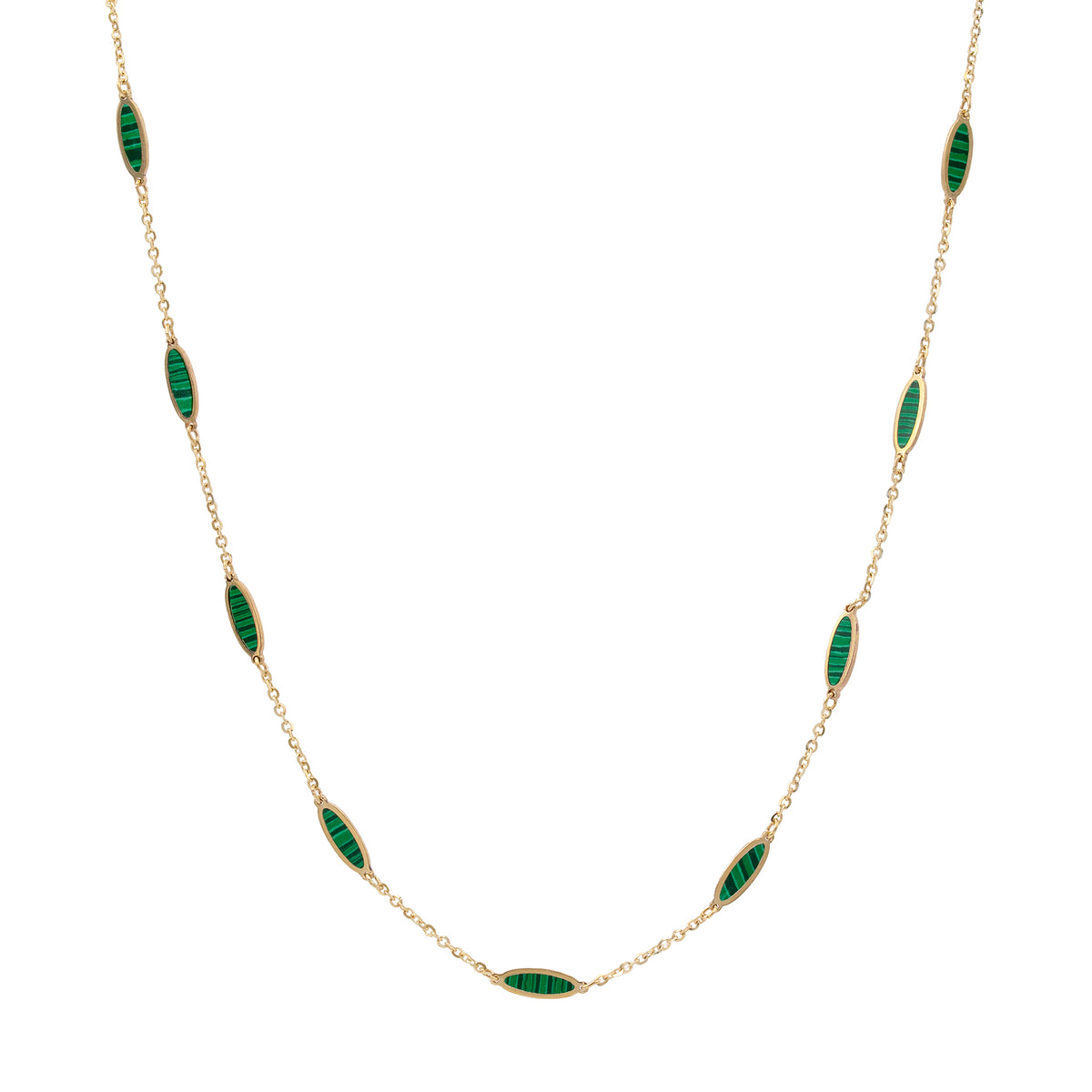 Malachite Station Necklace