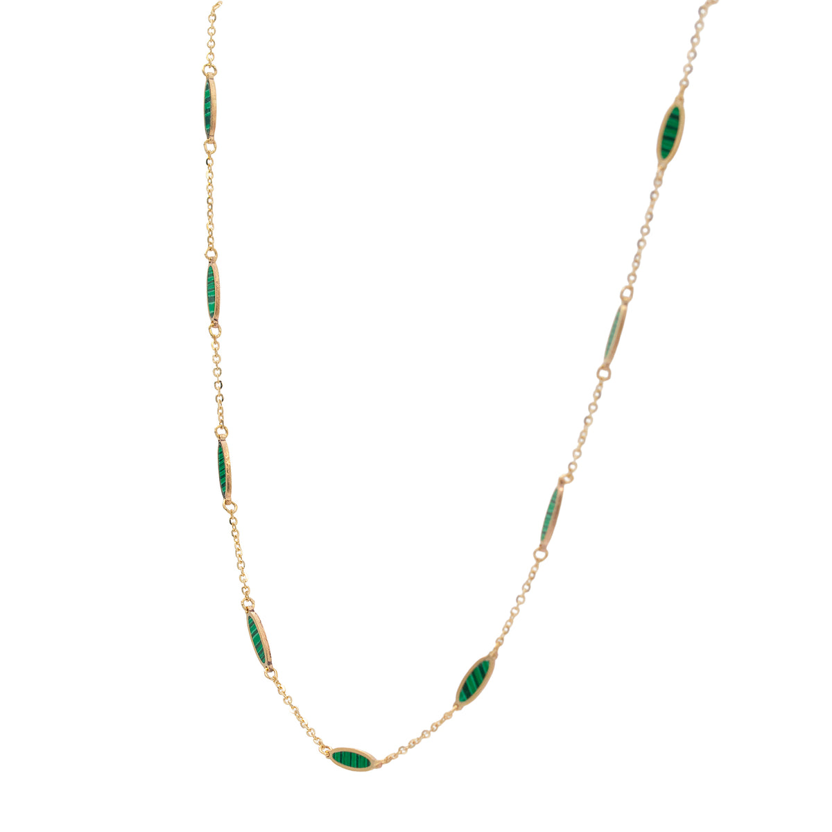 Malachite Station Necklace