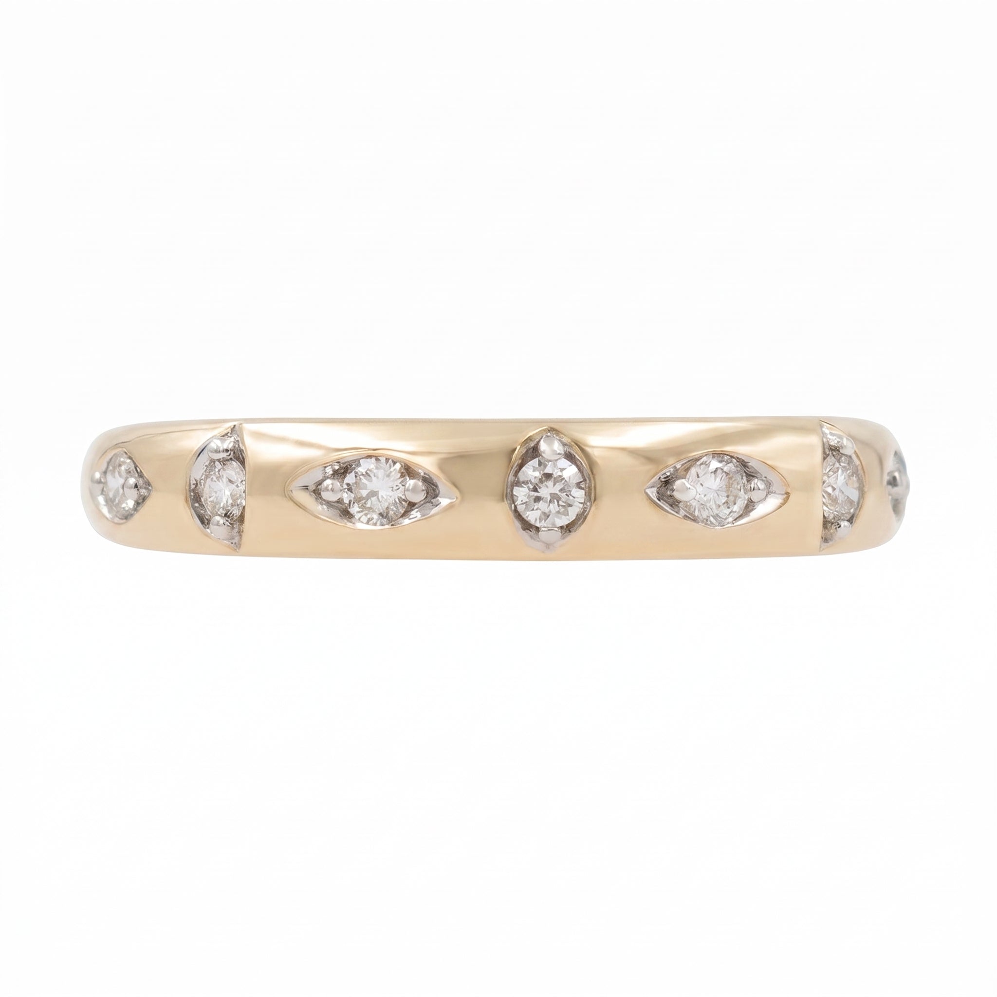 Flush Set Diamond Band