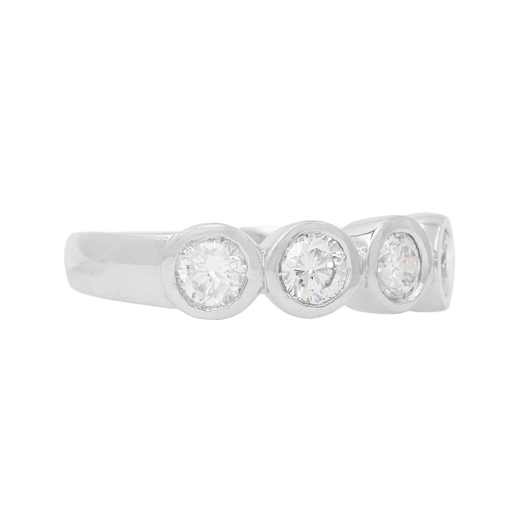 Bezel Set Round Diamond Band