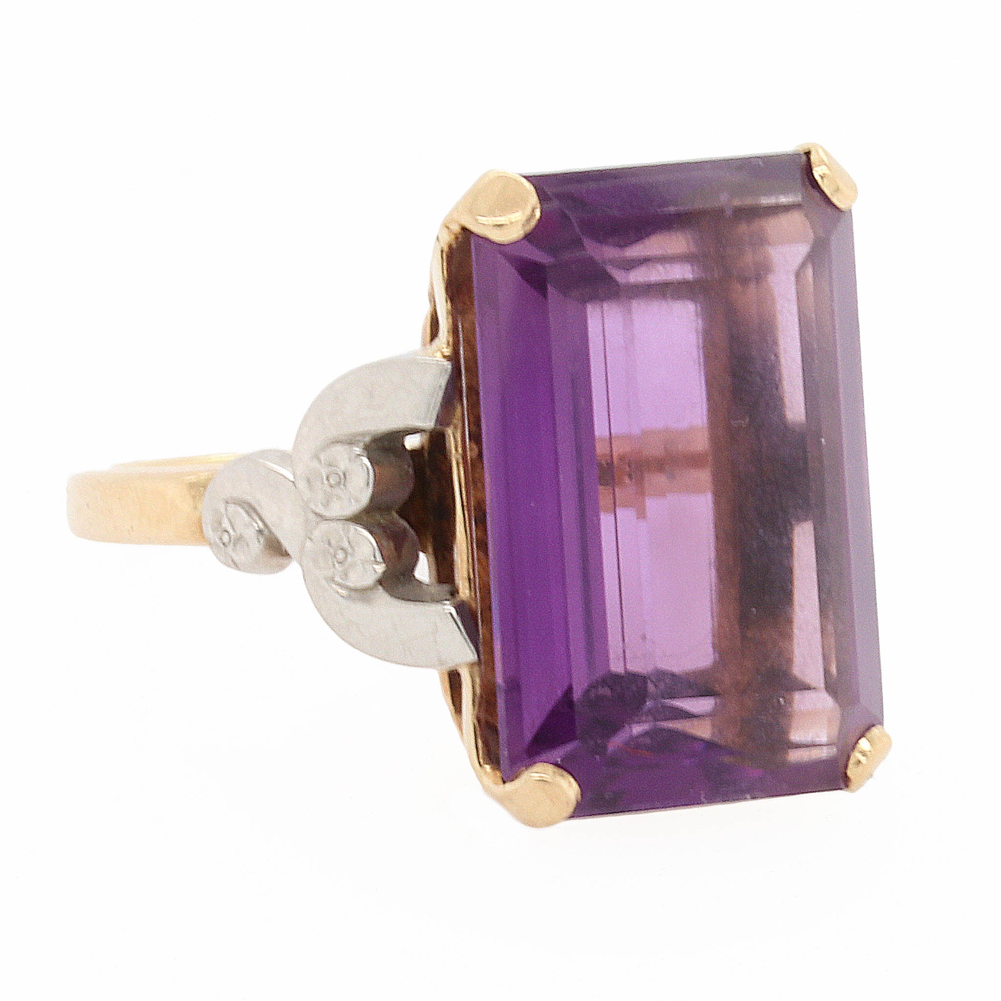 Large Amethyst Cocktail Ring