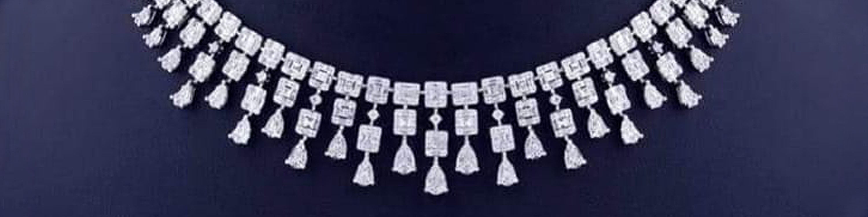 Diamond drop necklace fancy