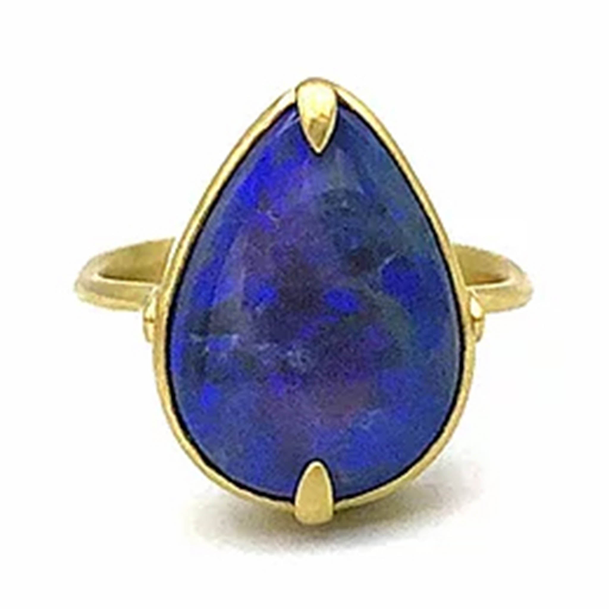Pear Shape Opal Ring