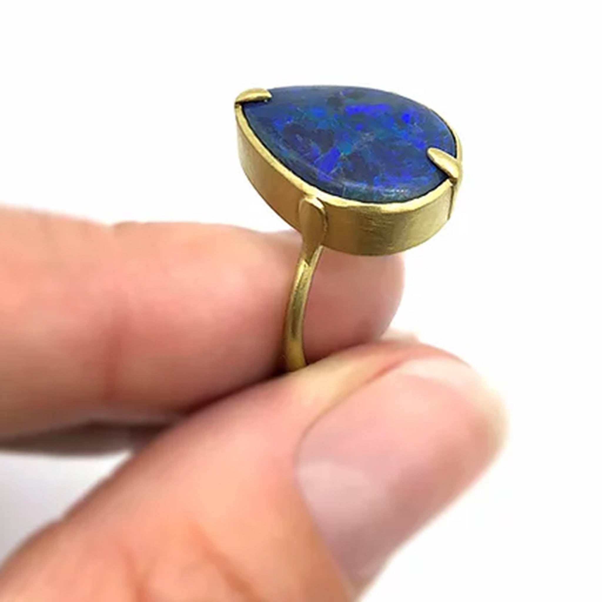 Pear Shape Opal Ring