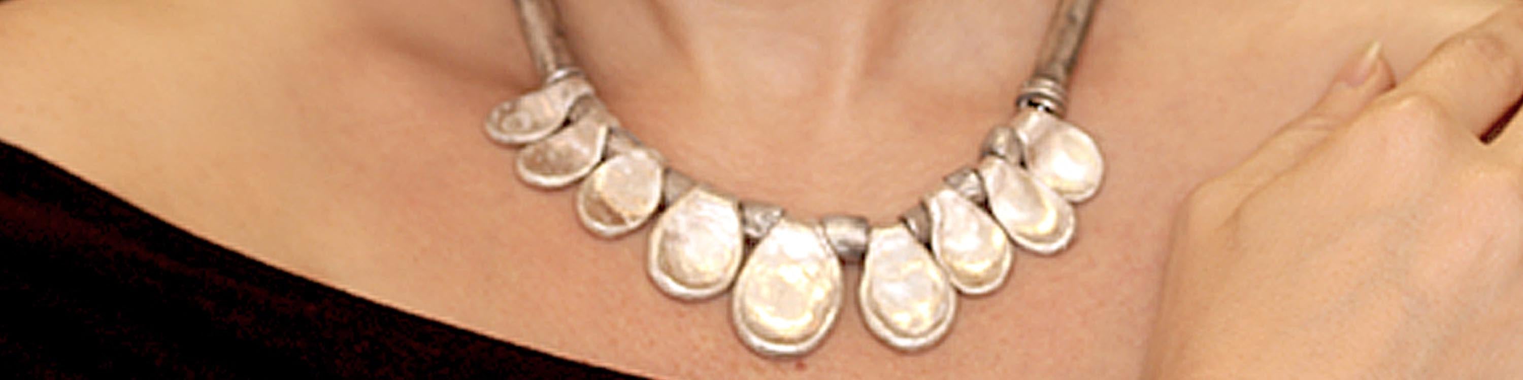 Silver handmade necklace