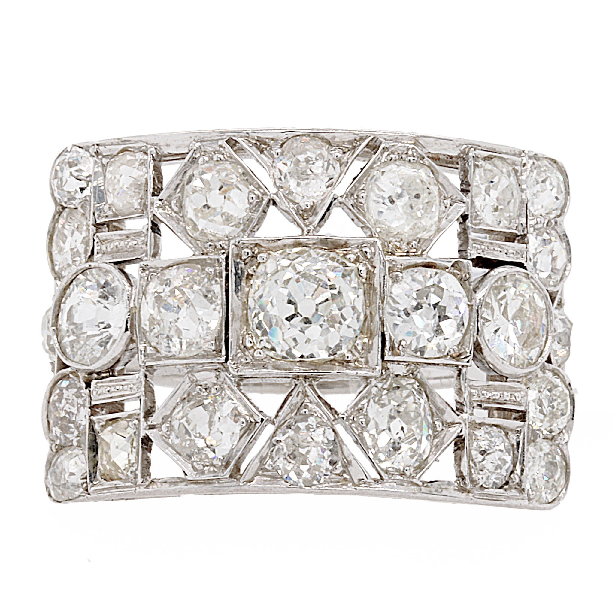 Handmade Platinum Diamond Band