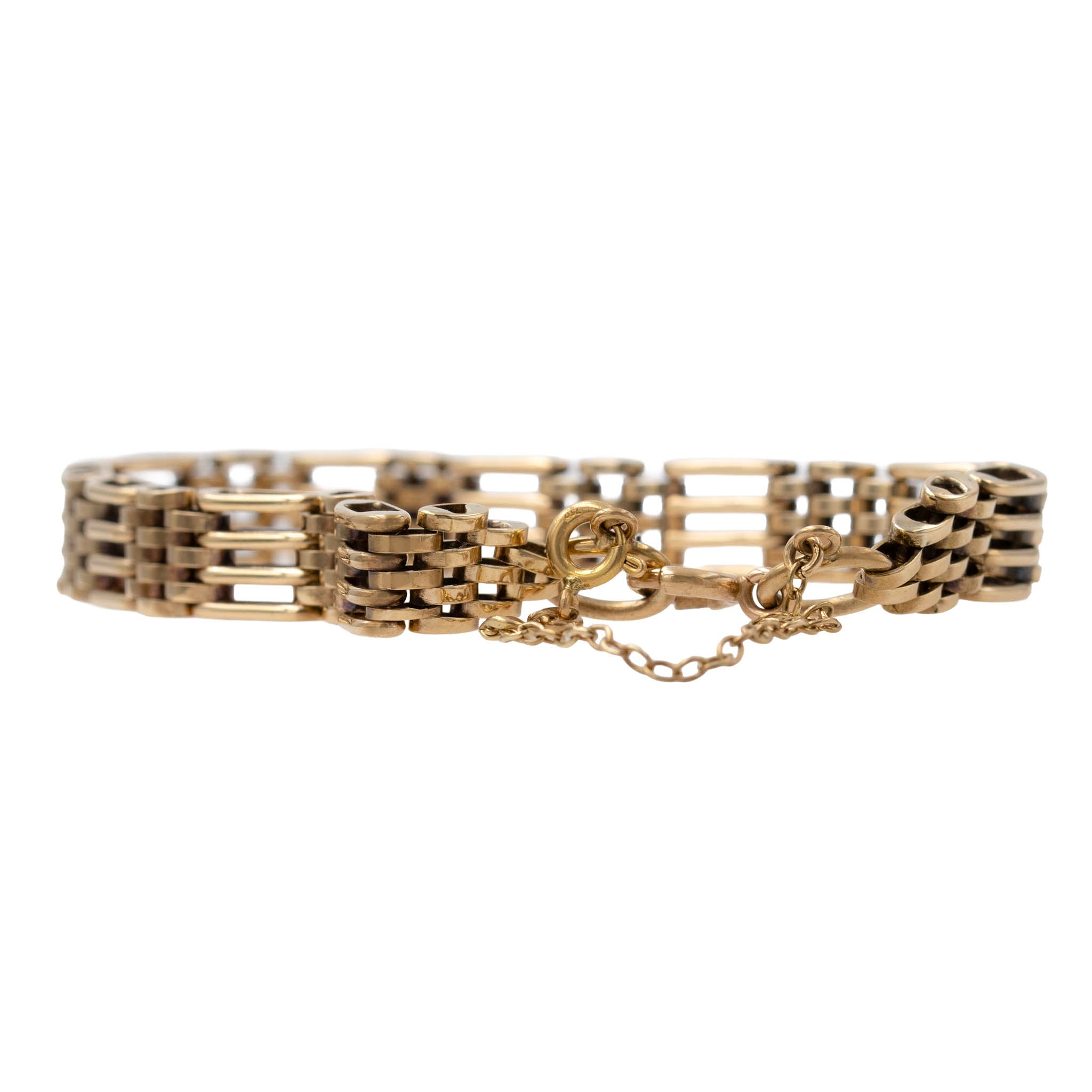 Yellow Gold English Gate Bracelet