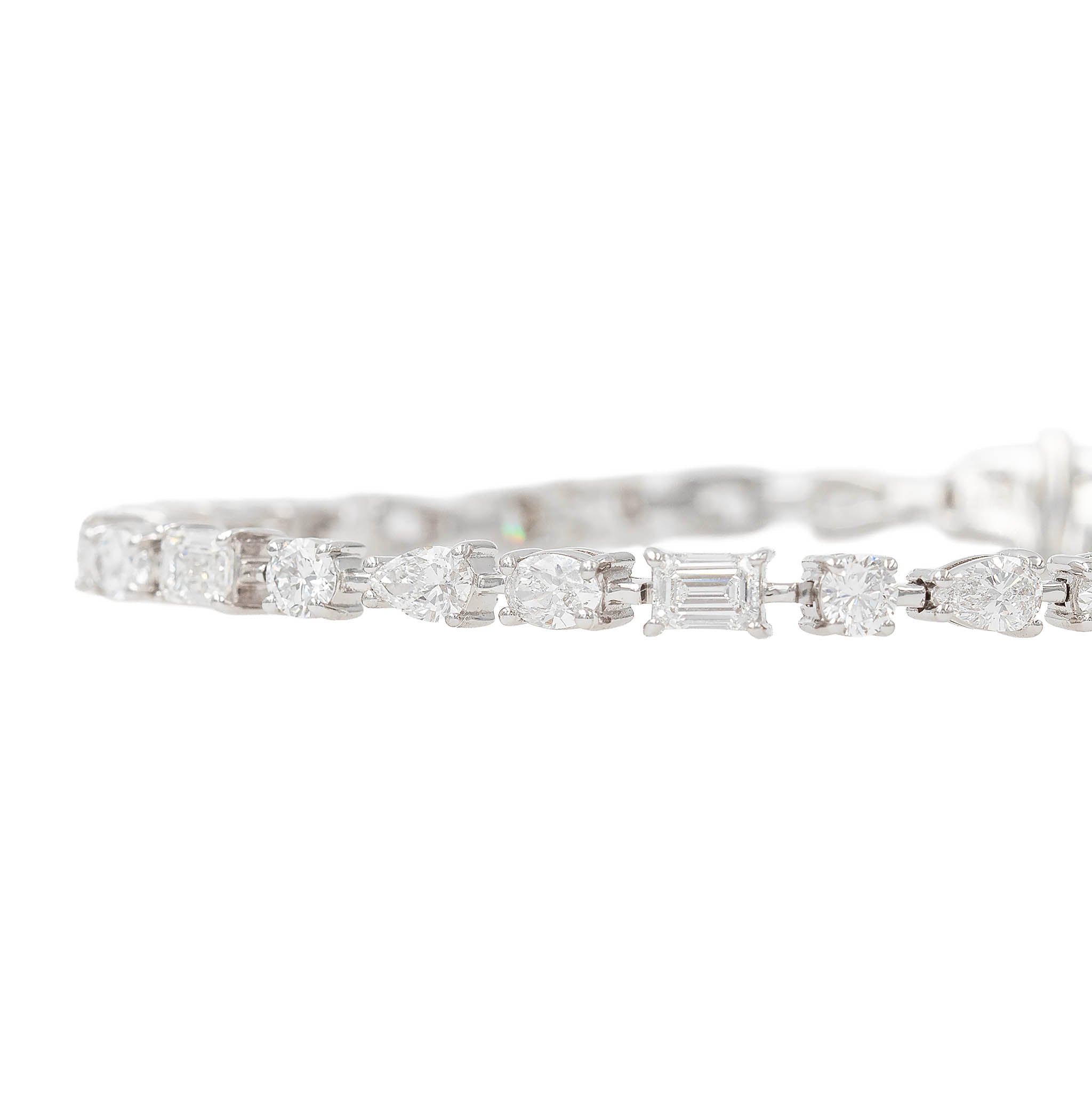 Fancy Shape Lab Grown Diamond Bracelet