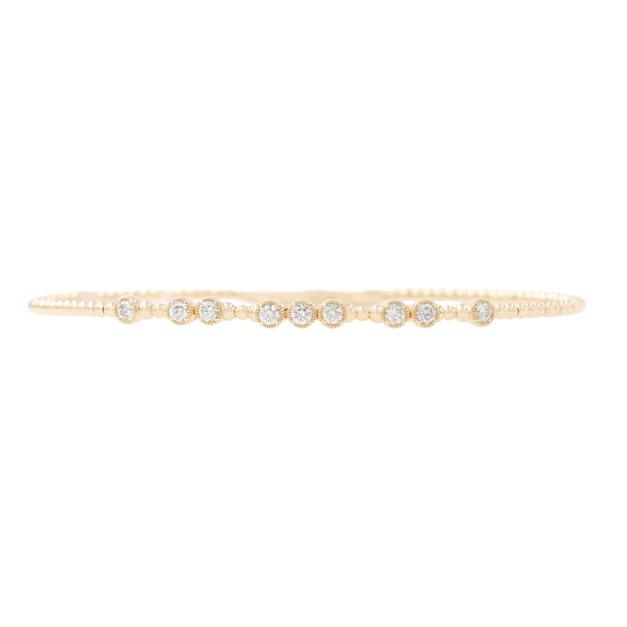 Bubble Bead 321 Diamond Flexible Bangle