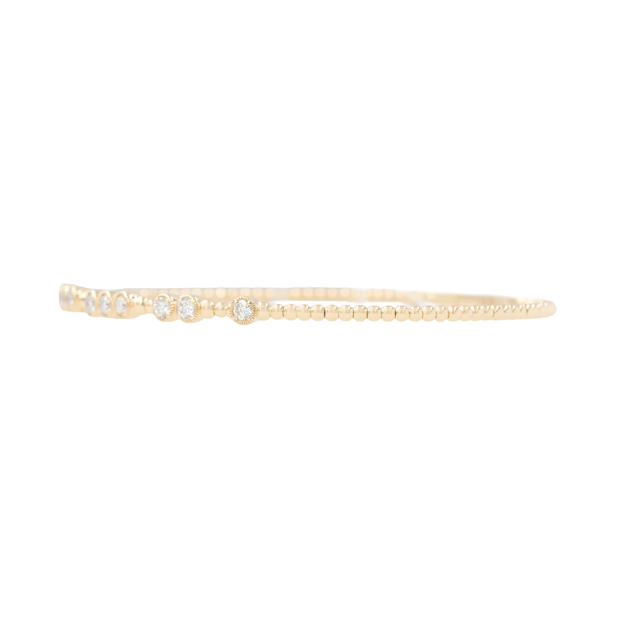 Bubble Bead 321 Diamond Flexible Bangle