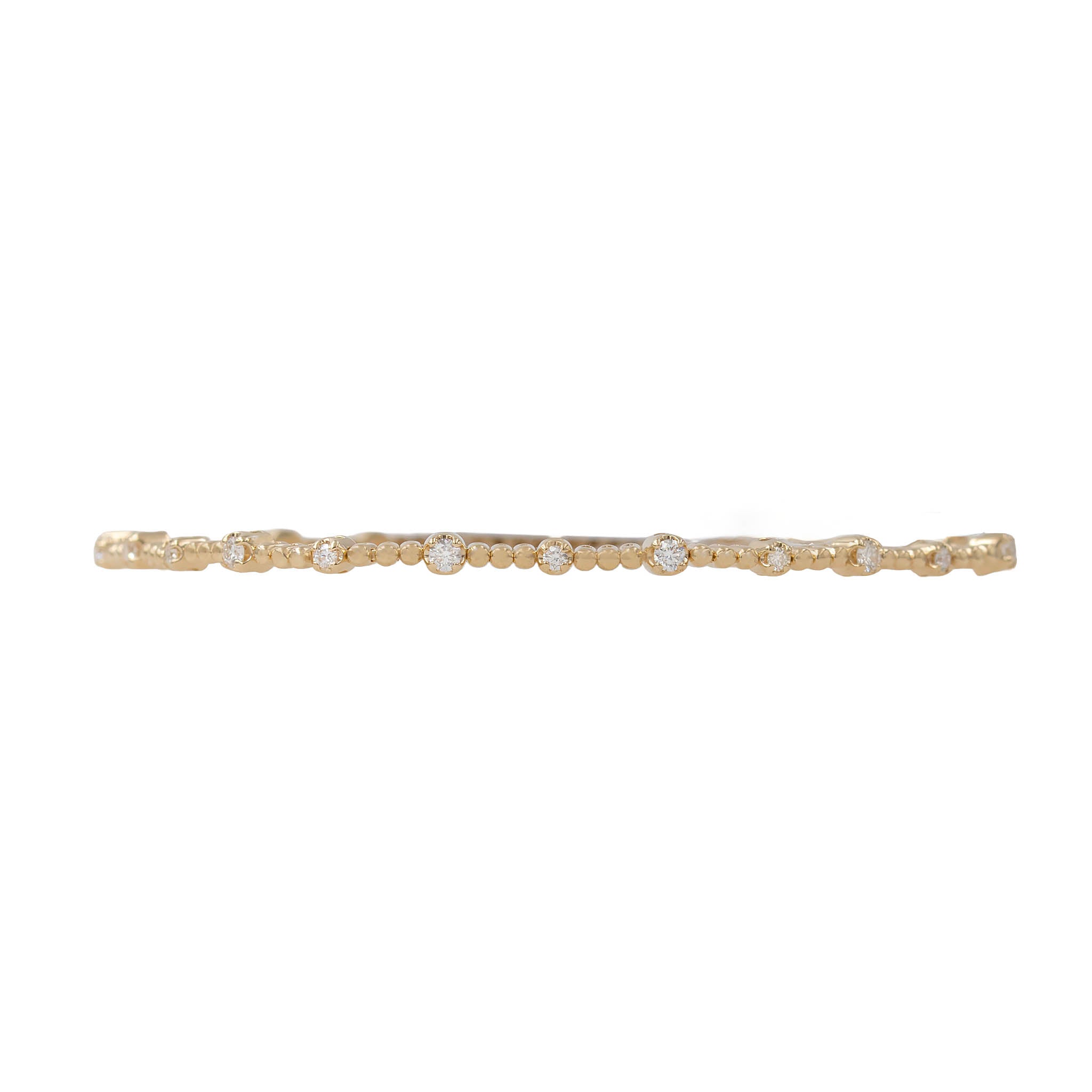 Bubble Bead Diamond Line Bracelet
