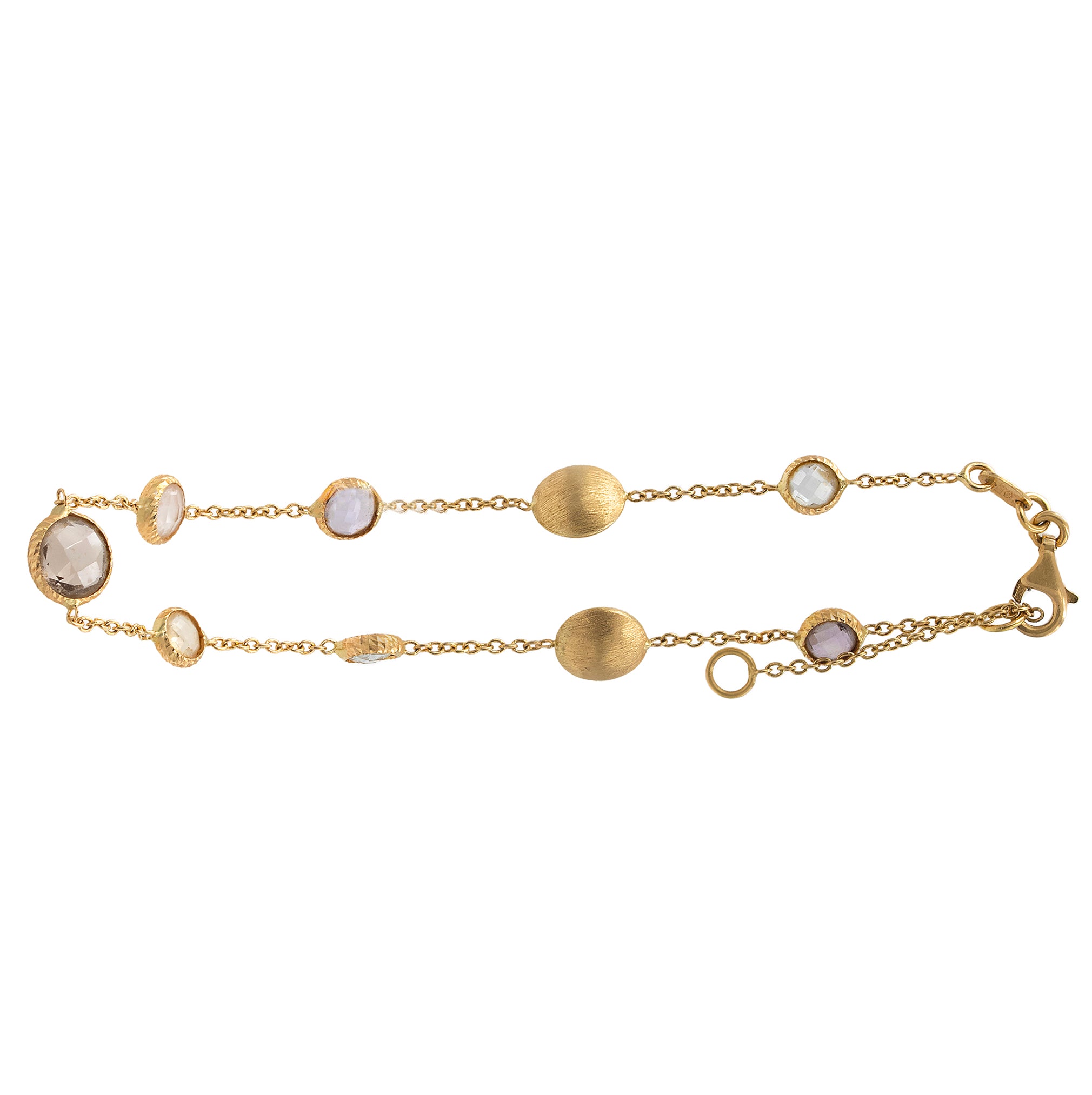 Dainty Muticolor Gemstone Bracelet