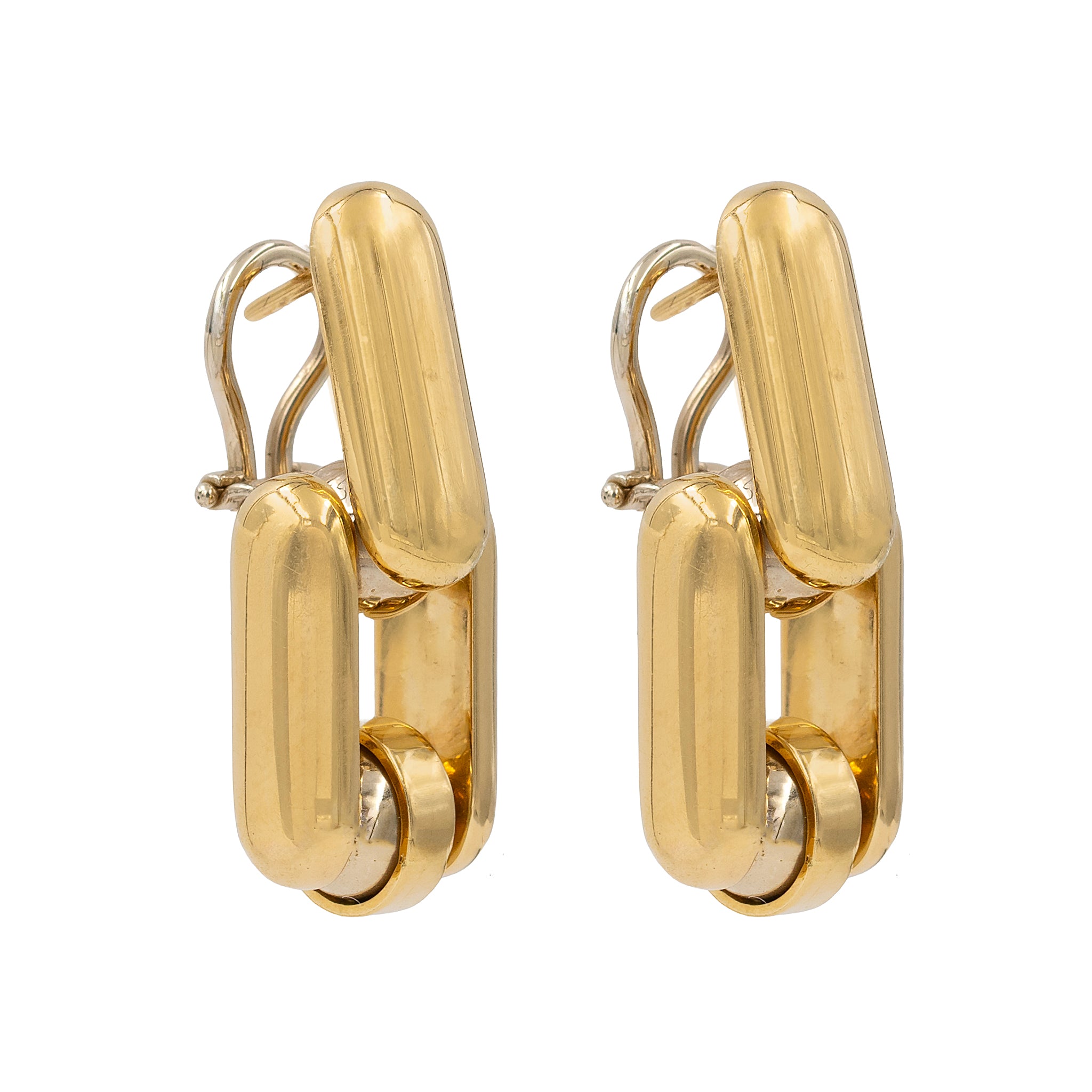 Hardware Style Drop Earrings