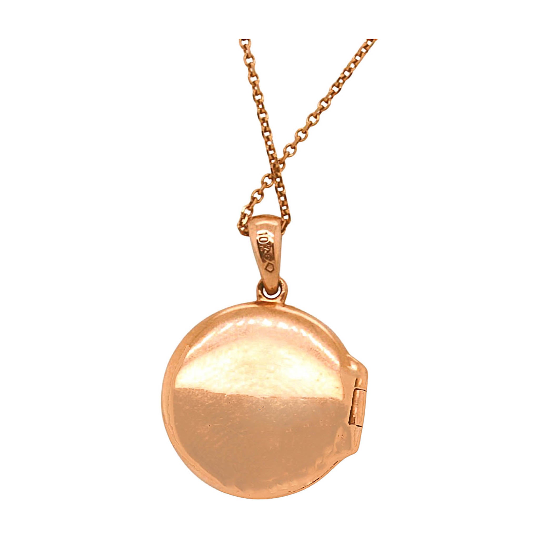 Rose Gold 10k Diamond Locket