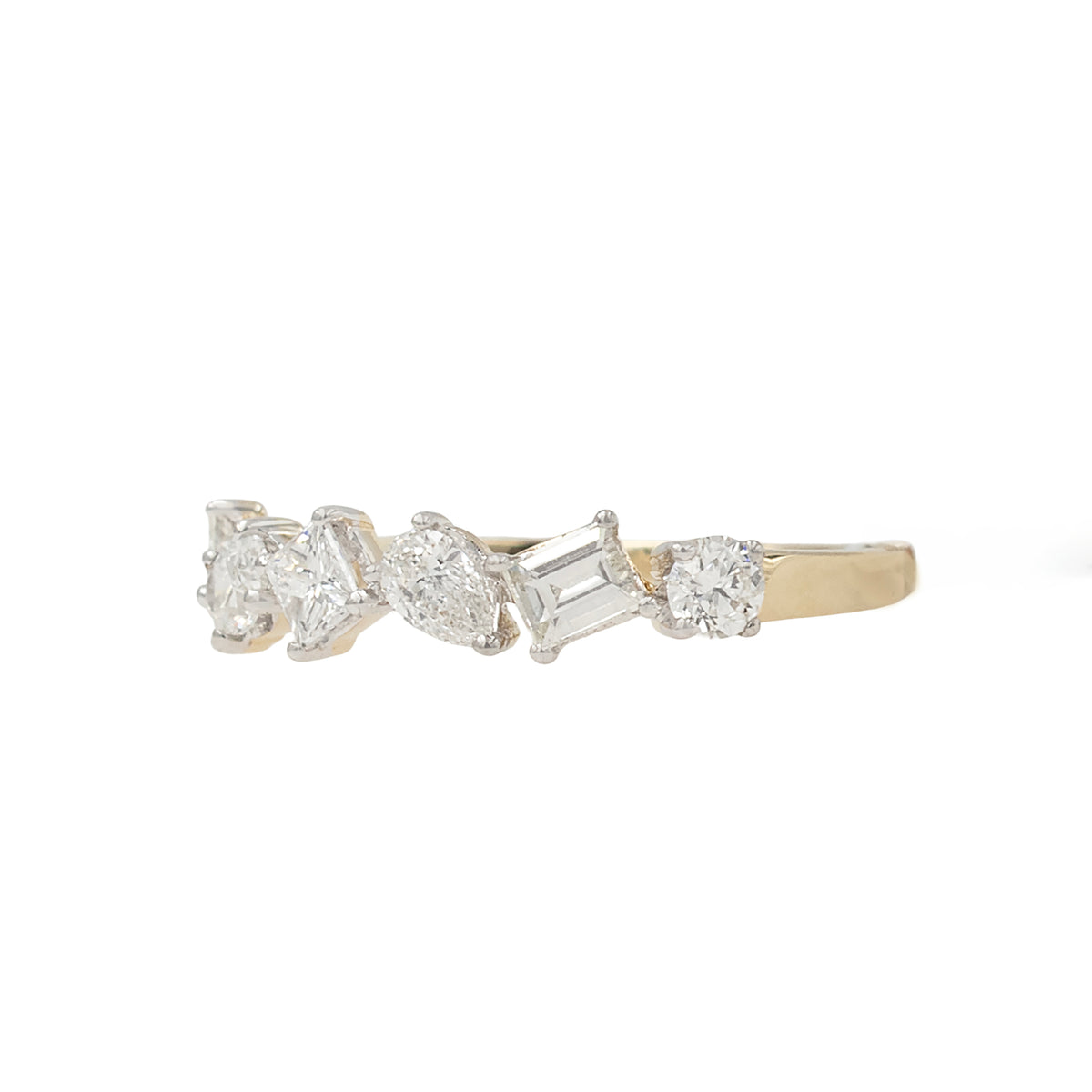 Mixed Shapes Diamond Band