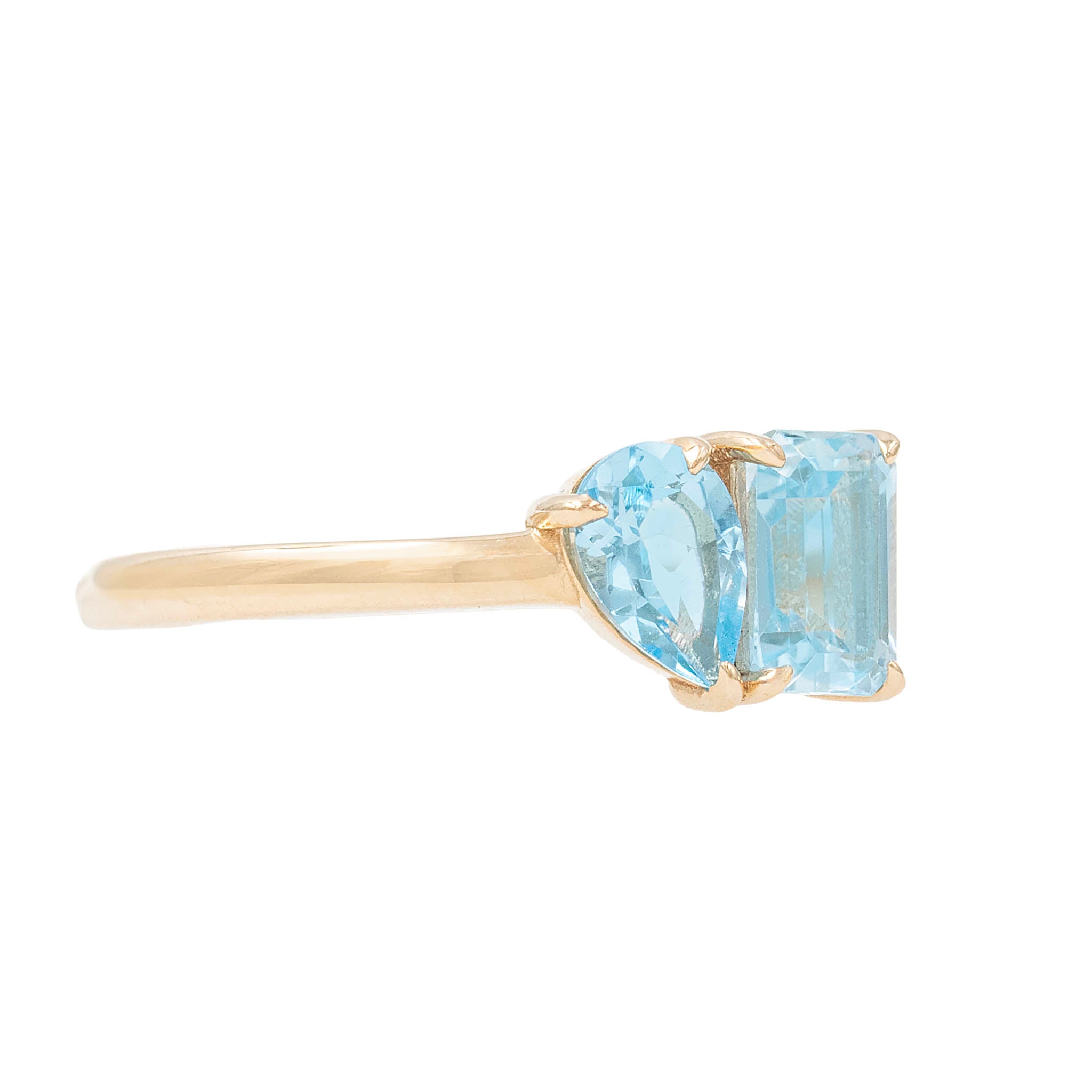 Toi Et Moi Blue Topaz Ring