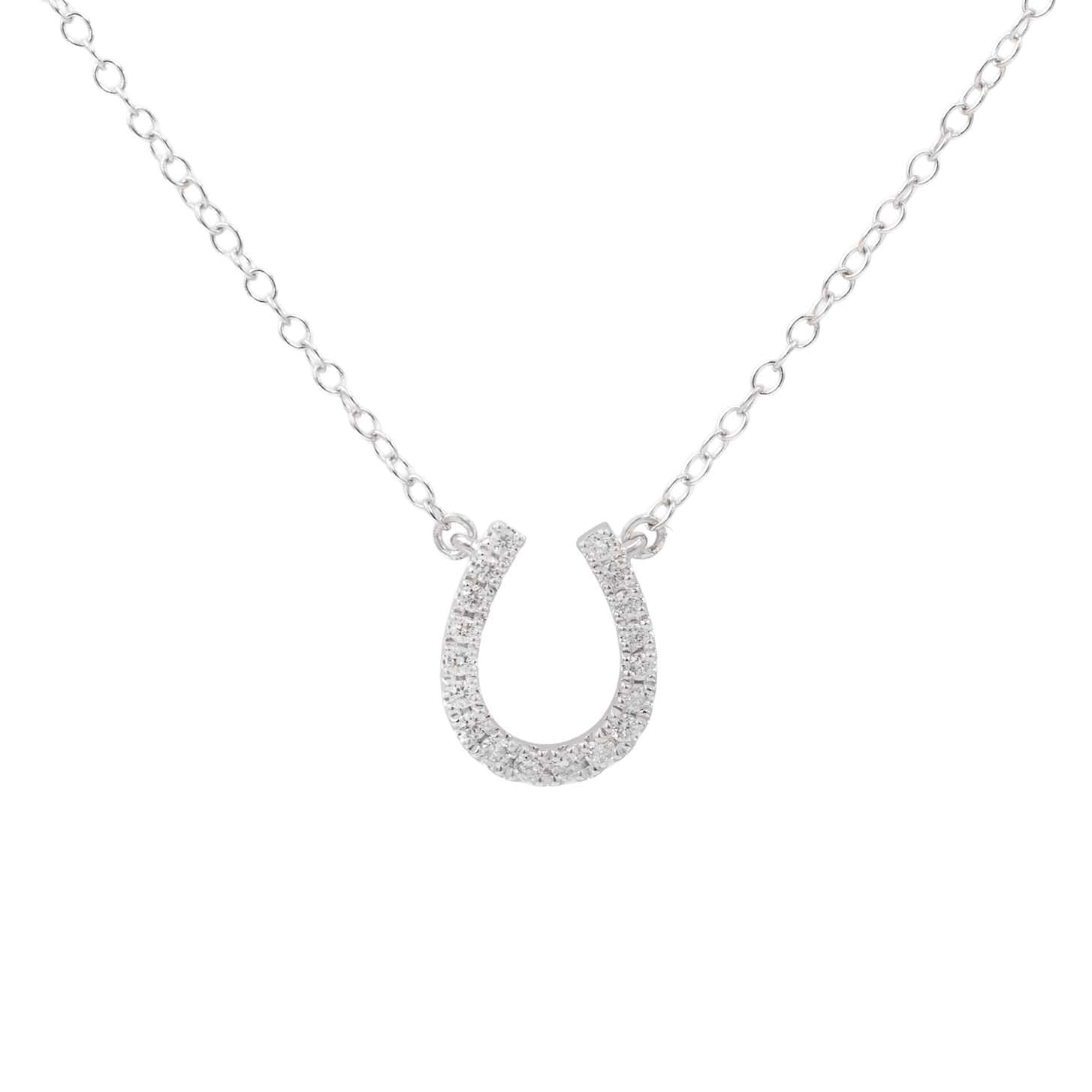 Diamond Horseshoe Pendant