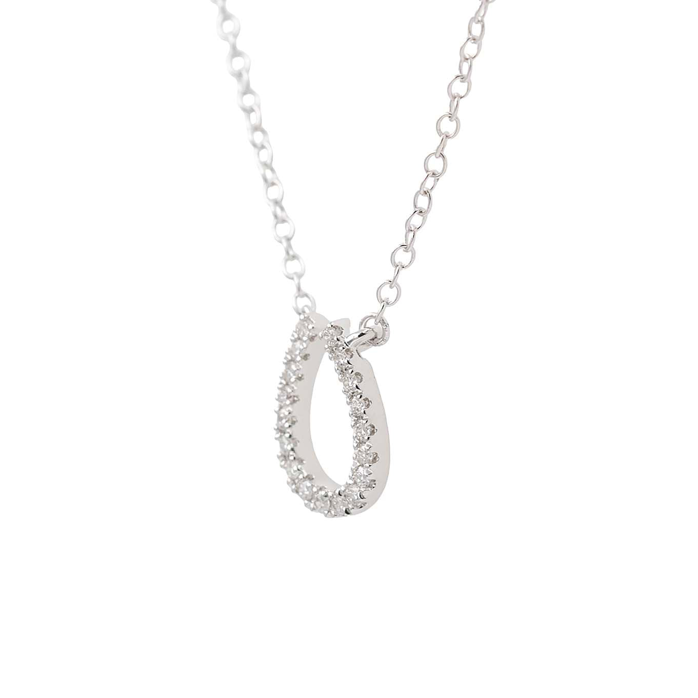 Diamond Horseshoe Pendant