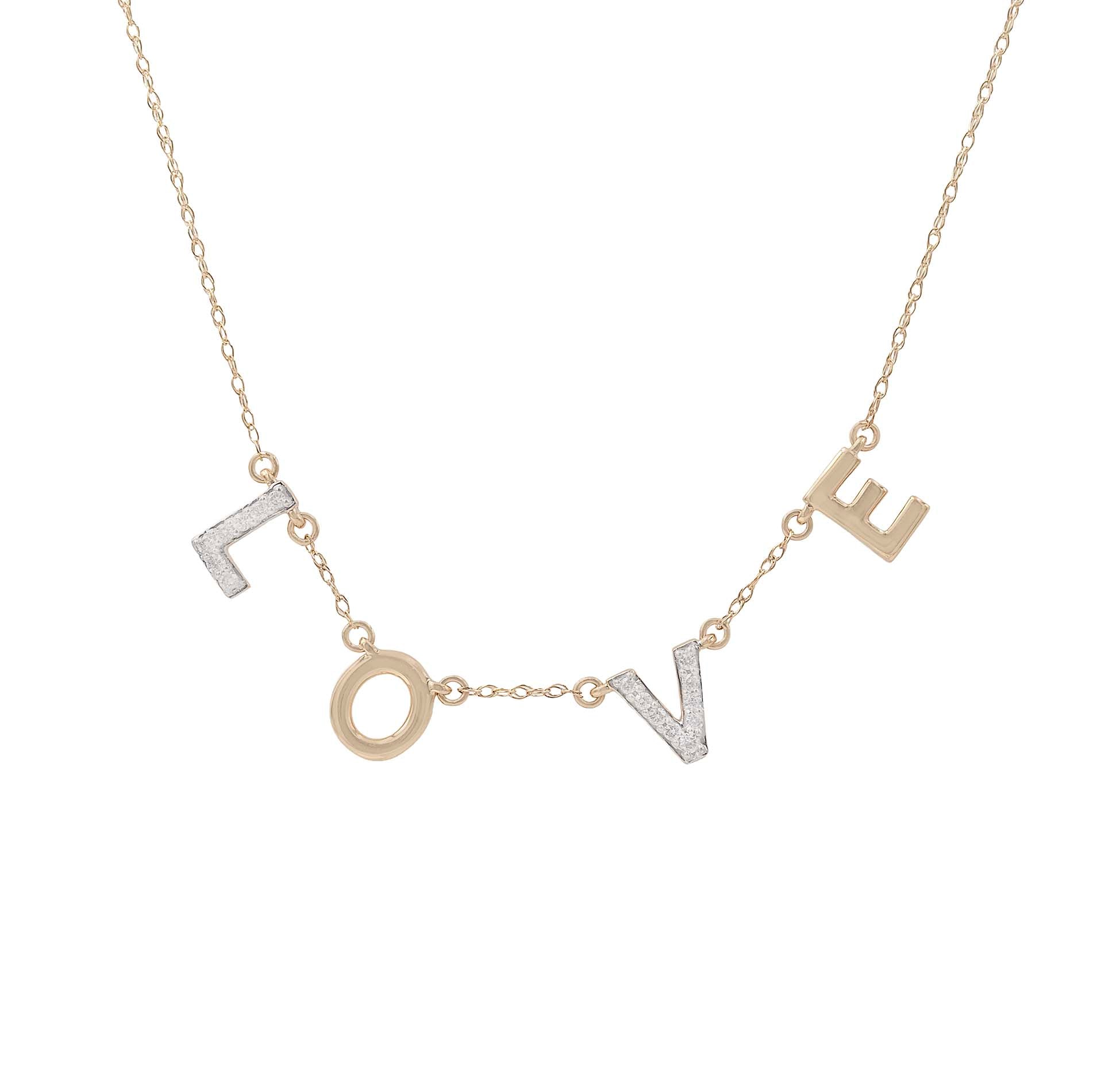 Love Necklace With Diamonds