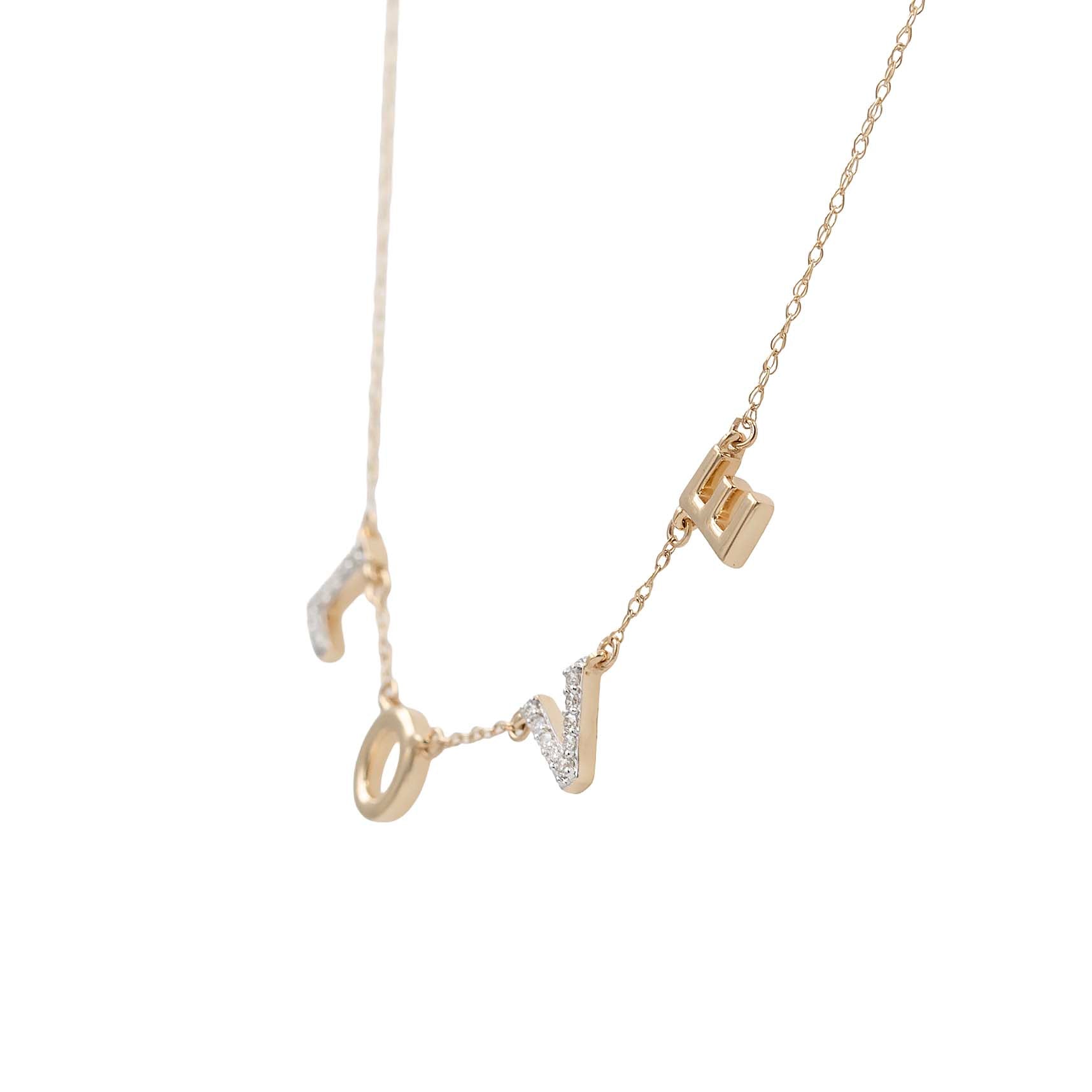 Love Necklace With Diamonds
