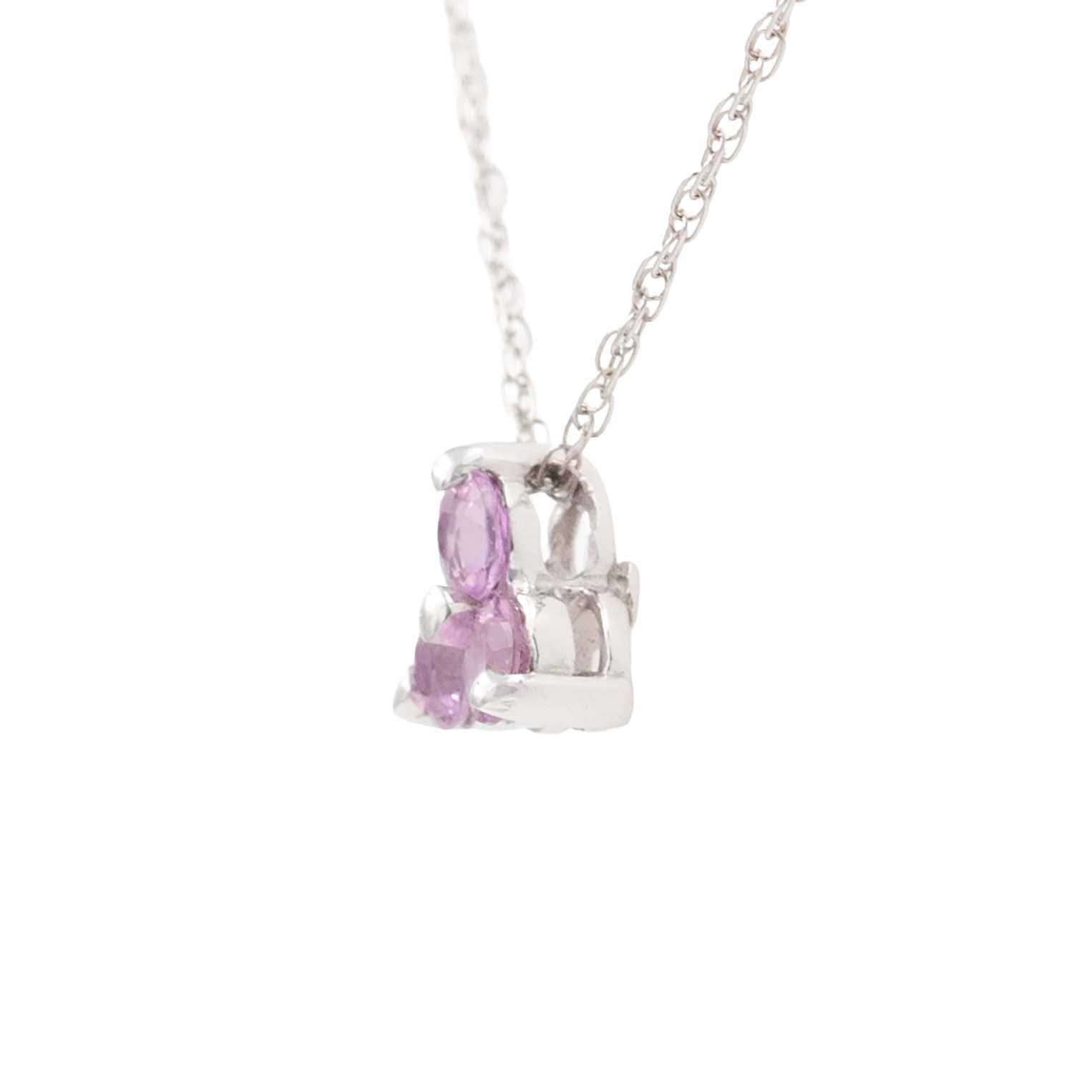 Pink Sapphire Trio Pendant