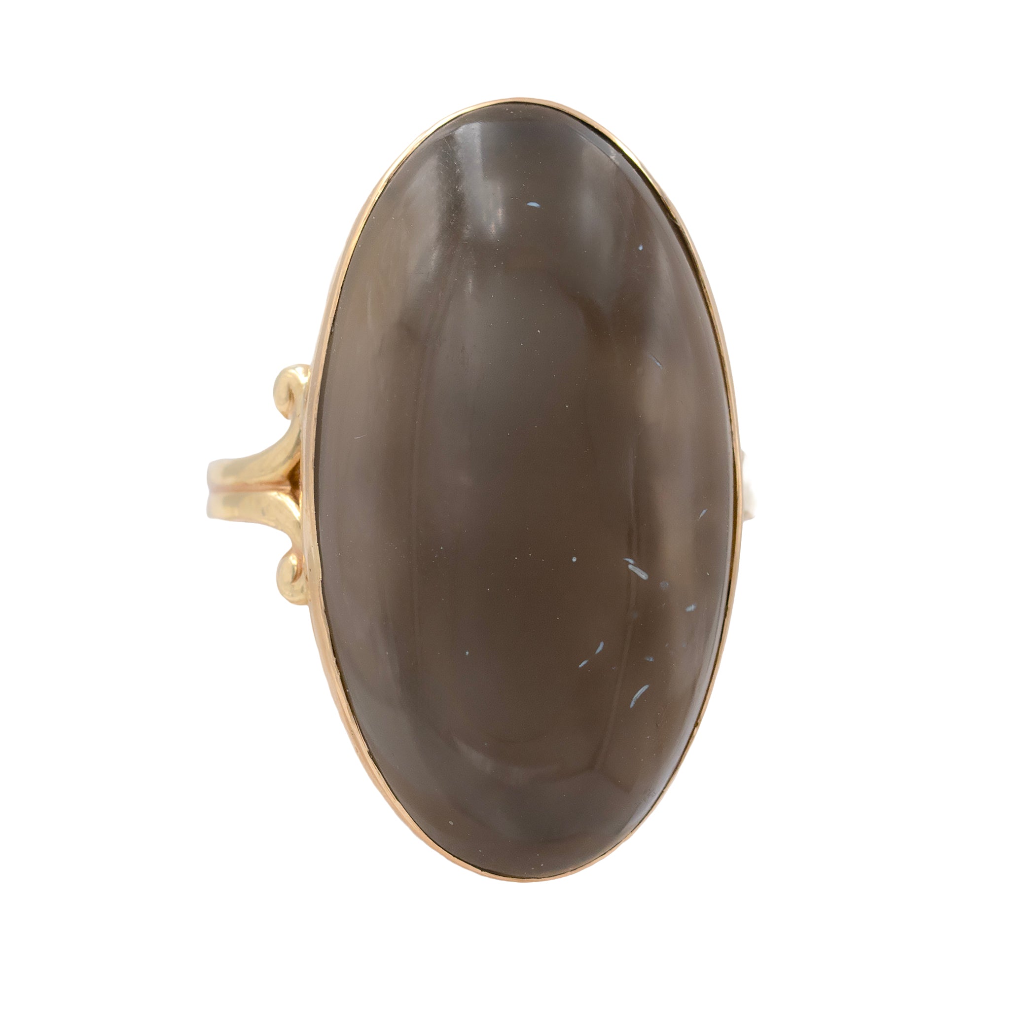 Victorian Large Oval Agate Ring