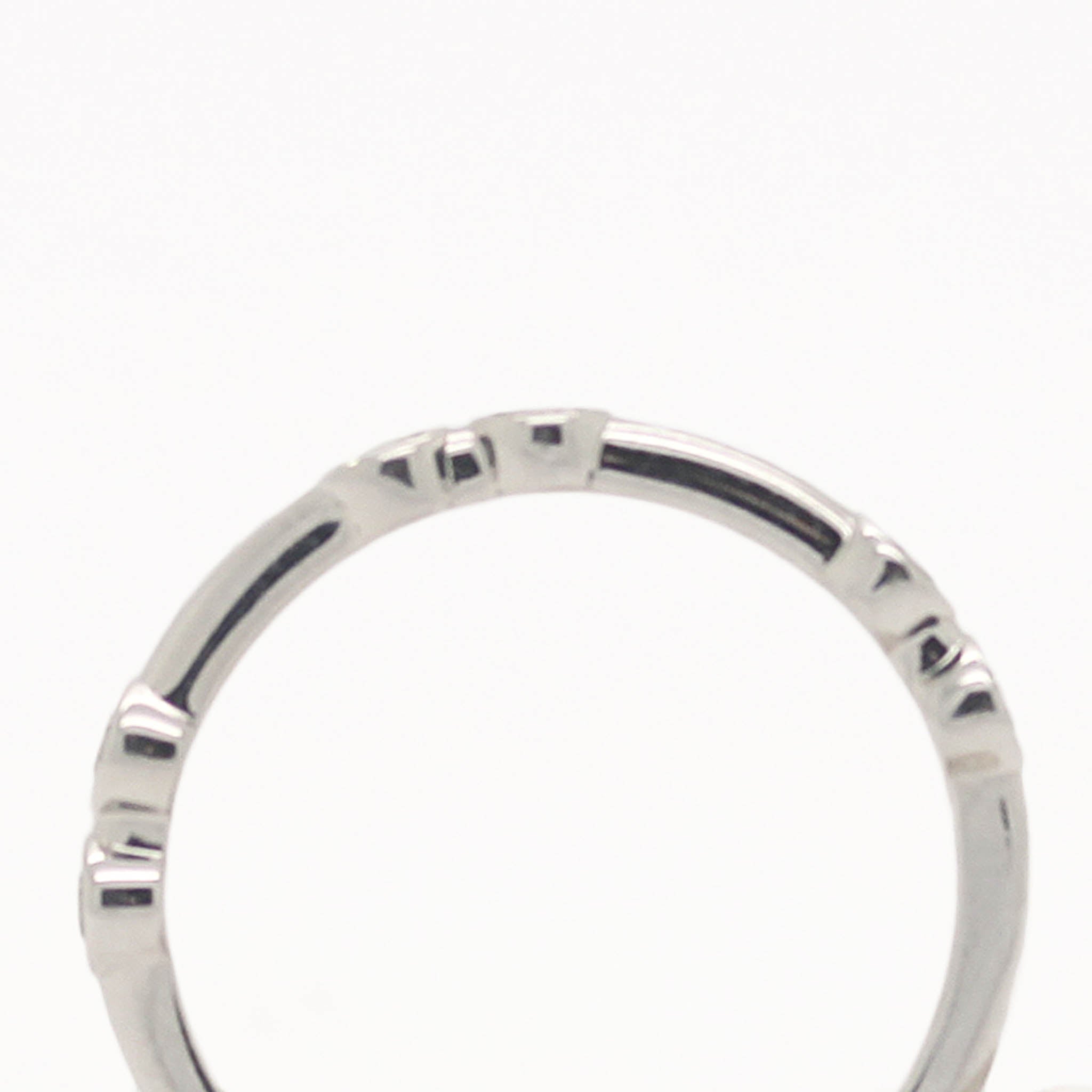 Bezel Set Diamond Band In White Gold