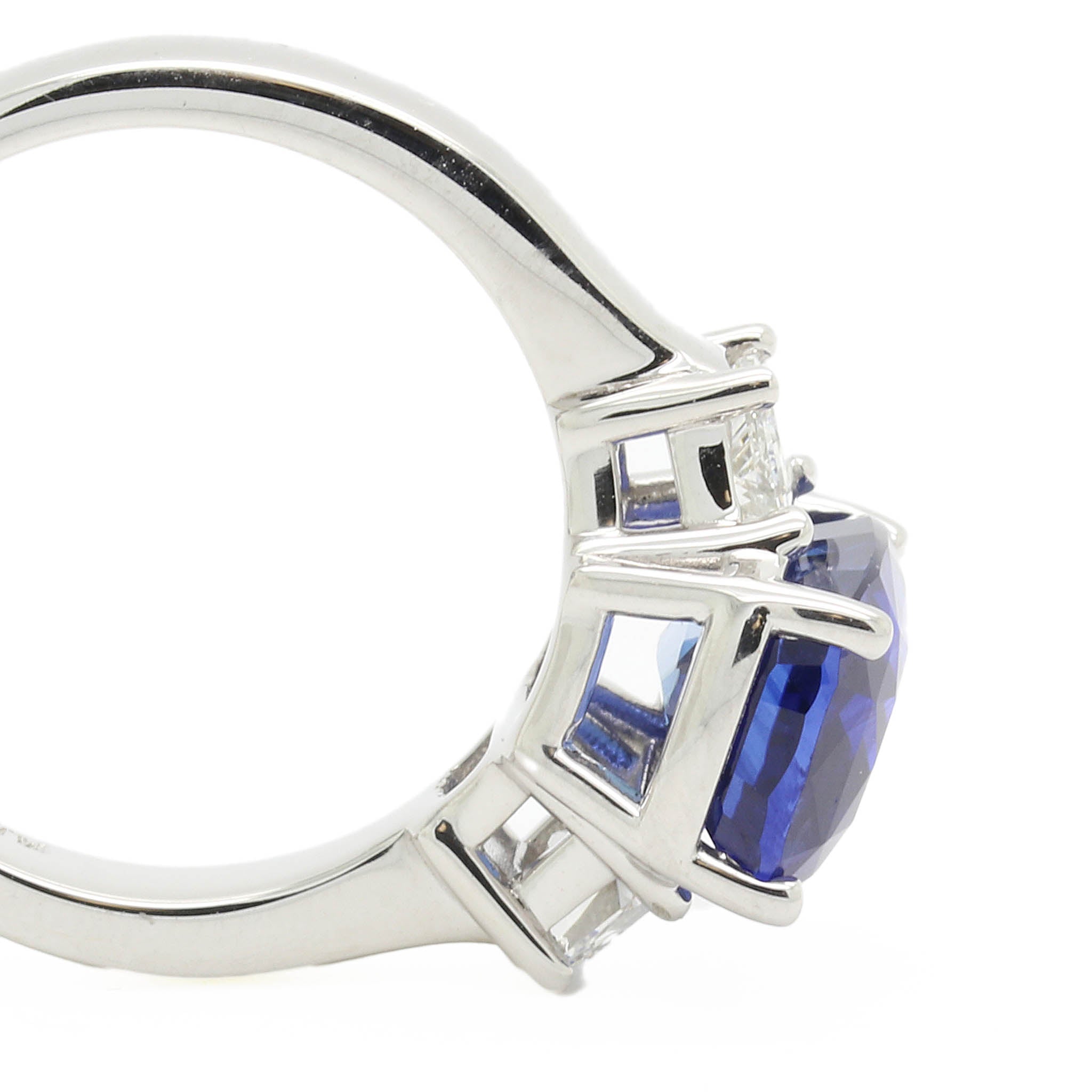 Three Stone Sapphire and Diamond Ring