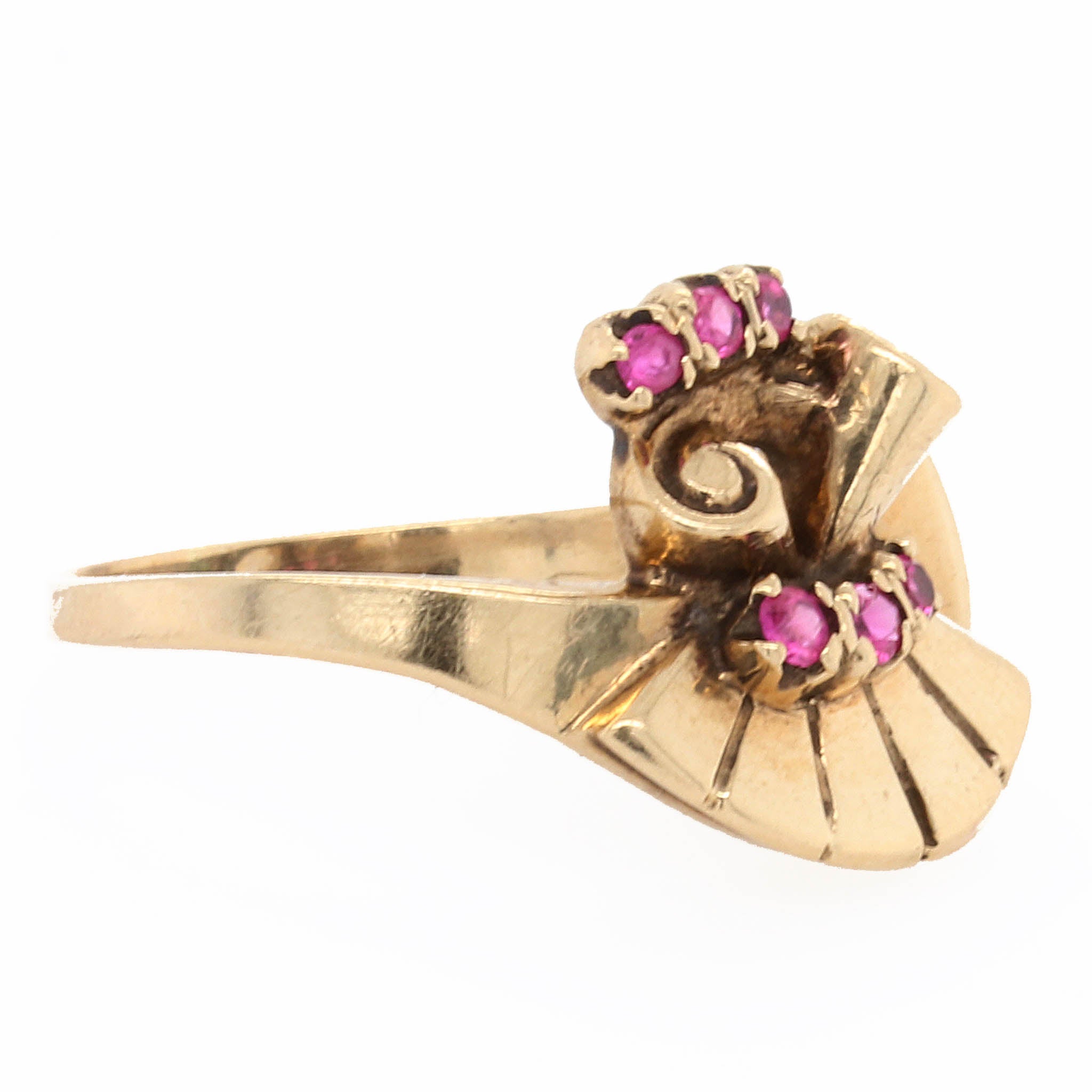 10K Yellow Gold Retro Ring