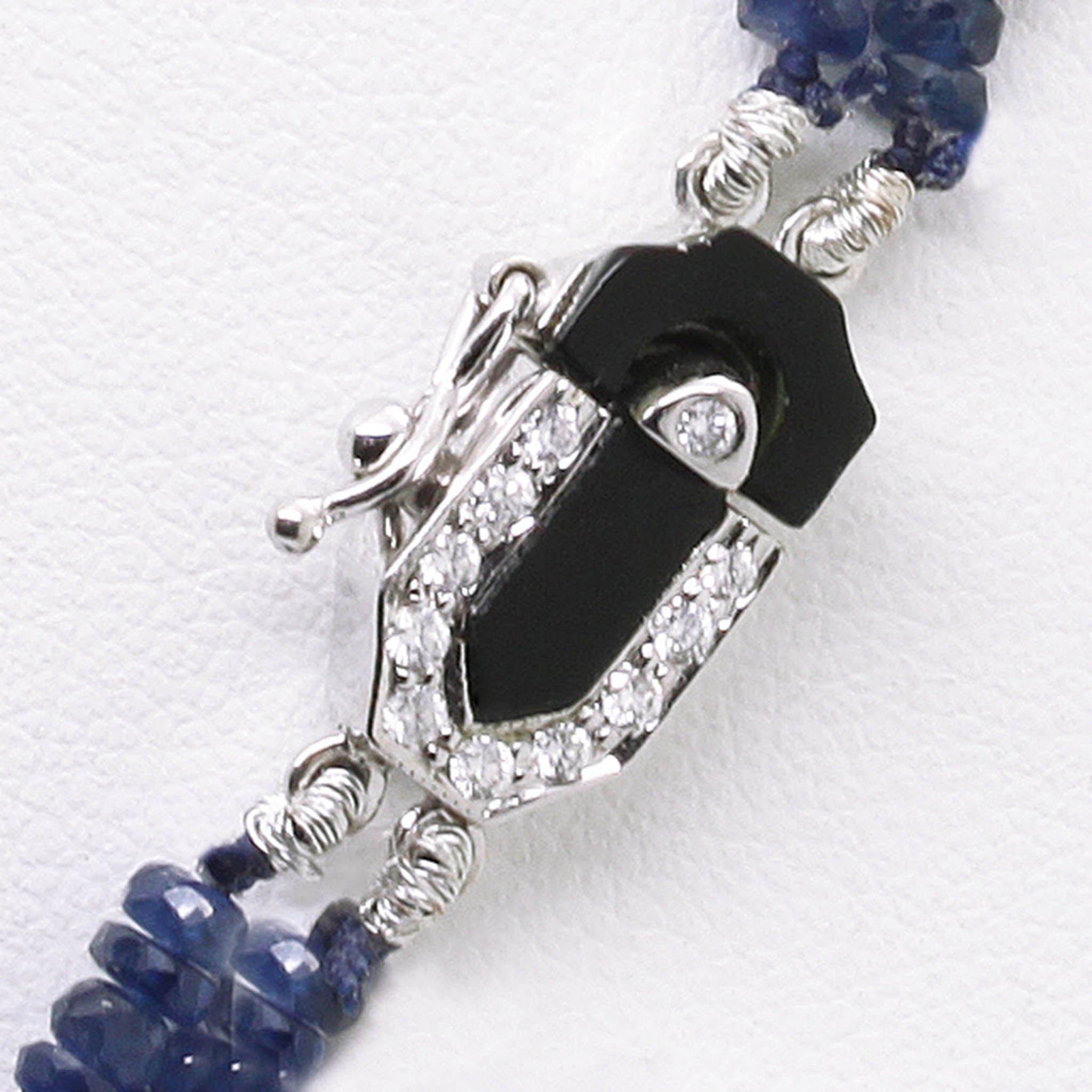 Sapphire Tassel Drop Necklace