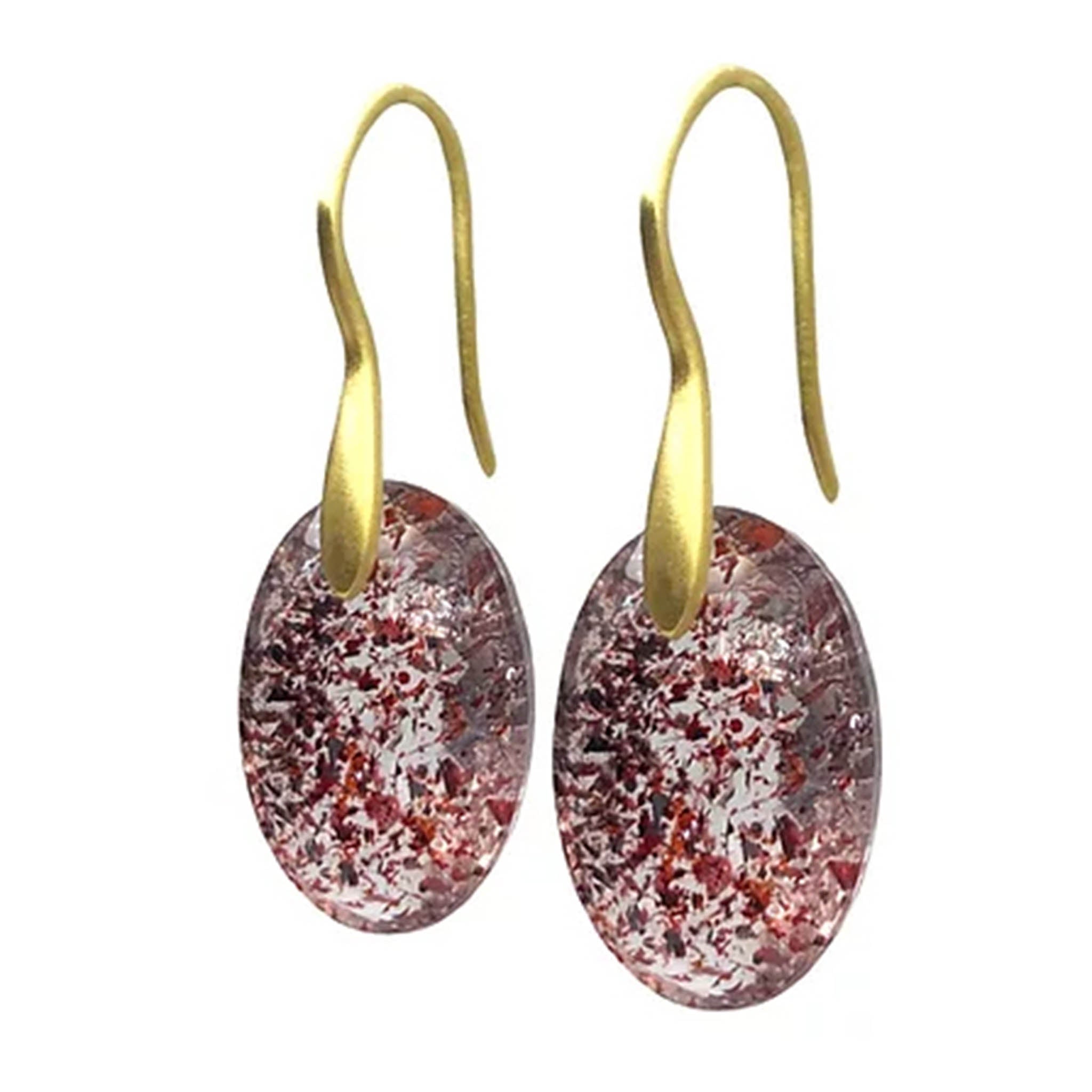 Strawberry Quartz Drop Earring
