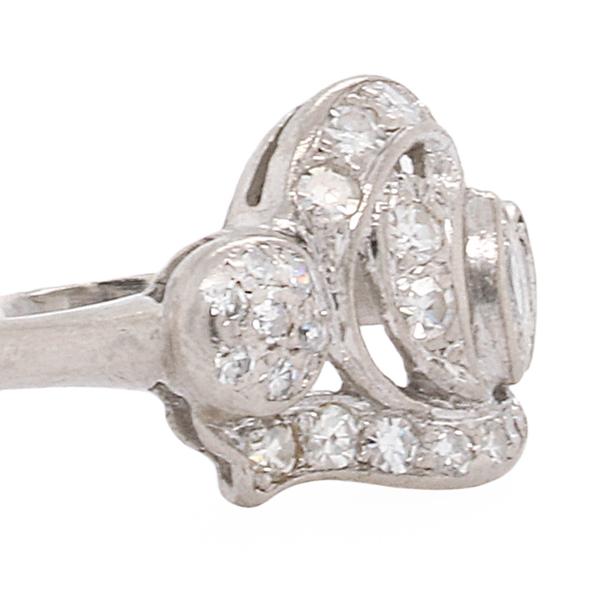 Platinum Diamond Estate Ring