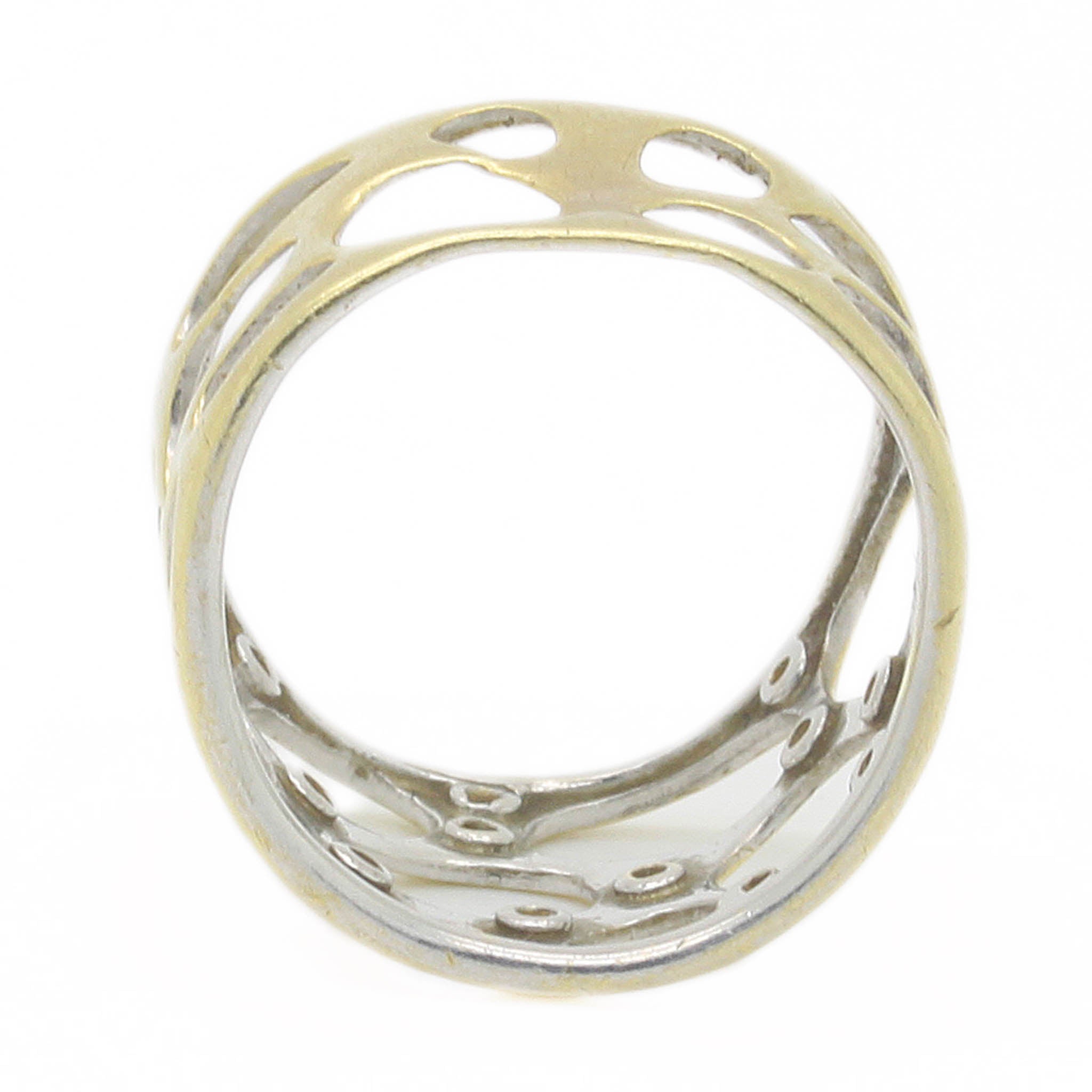 Wide Openwork Band With Diamonds